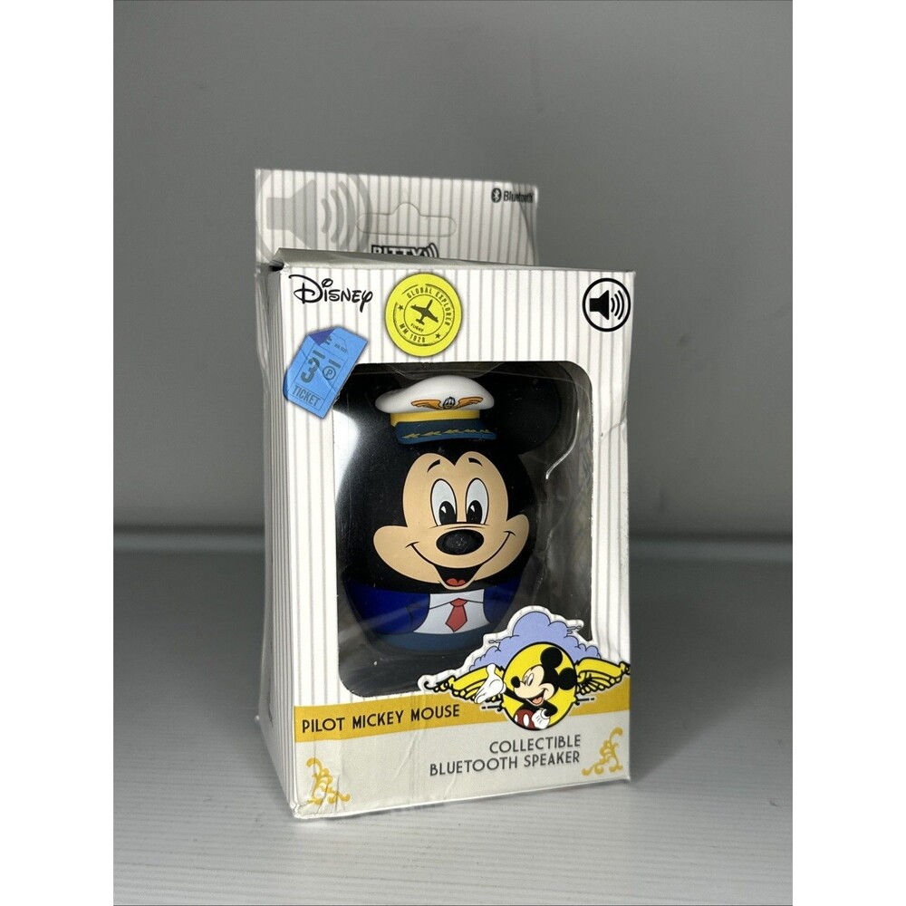 Bitty Boomers Disney Mickey Mouse Pilot Mickey Mouse Mini Bluetooth Speaker NEW